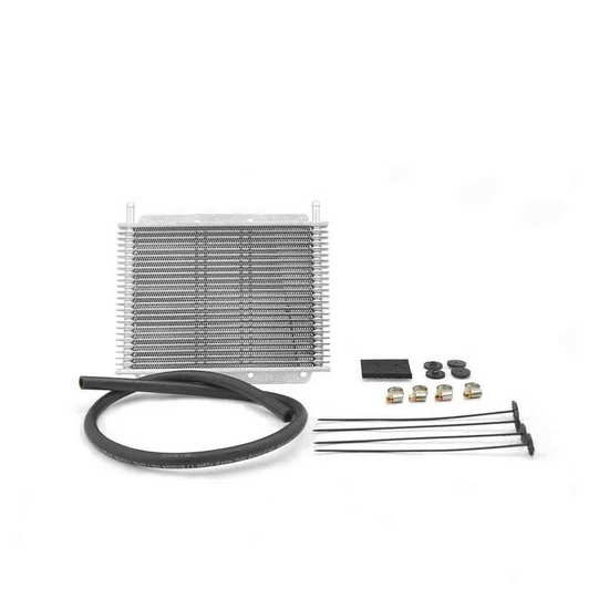 PWR - Universal Trans Oil Cooler Kit - 280 x 200 x 19mm (3/8" Hose Barb)