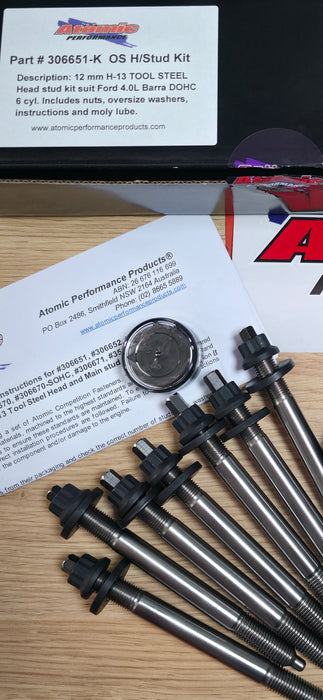 Atomic Barra Tool Steel Headstuds with OS Washers