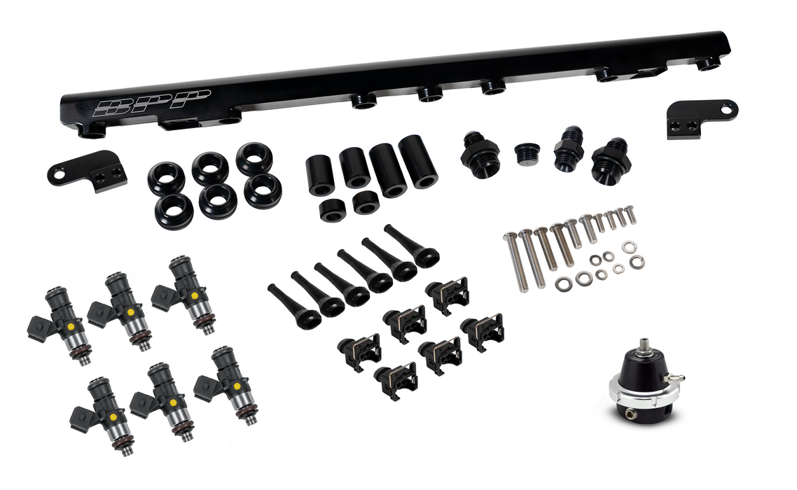 BPP Fuel Rail Kit & Bosch 1650cc Injectors to suit RB25 R33 (Non-Neo)