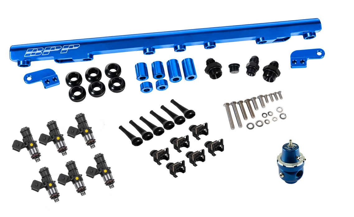 BPP Fuel Rail Kit & Bosch 1650cc Injectors to suit RB25 R33 (Non-Neo)