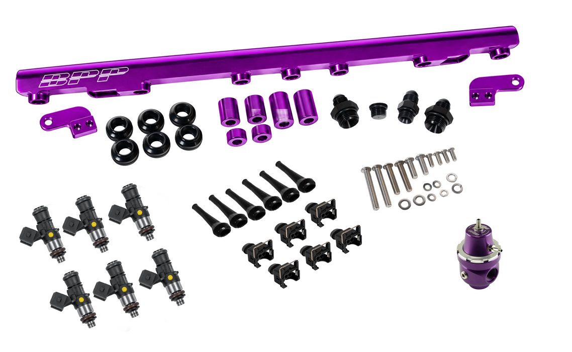 BPP Fuel Rail Kit & Bosch 1650cc Injectors to suit RB25 R33 (Non-Neo)