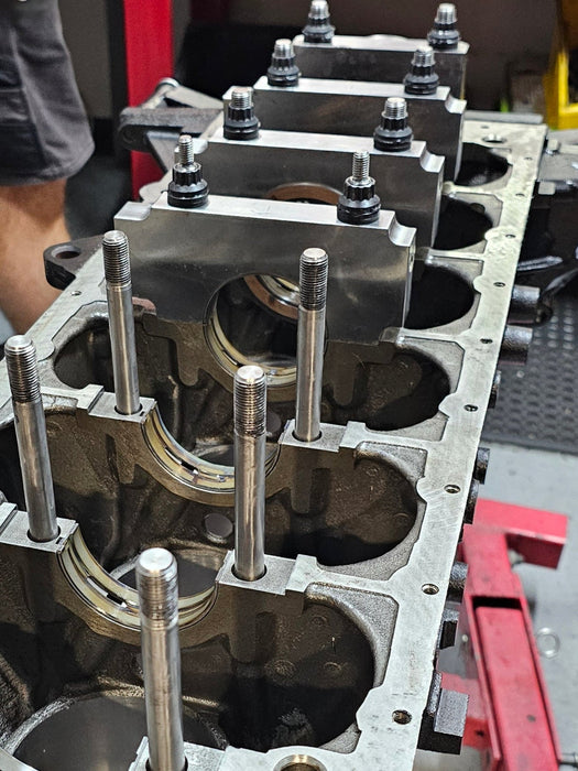 Atomic - Barra Billet Main Caps Kit | FG | Billet main caps + Studs + Girdle