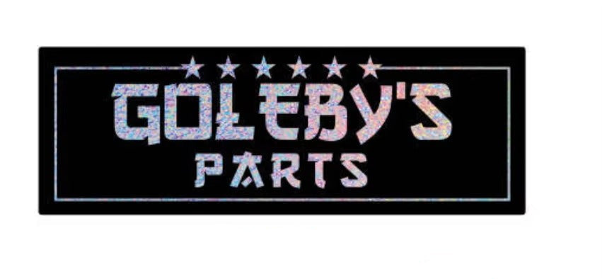 Goleby's Parts - Glitter Slap Sticker