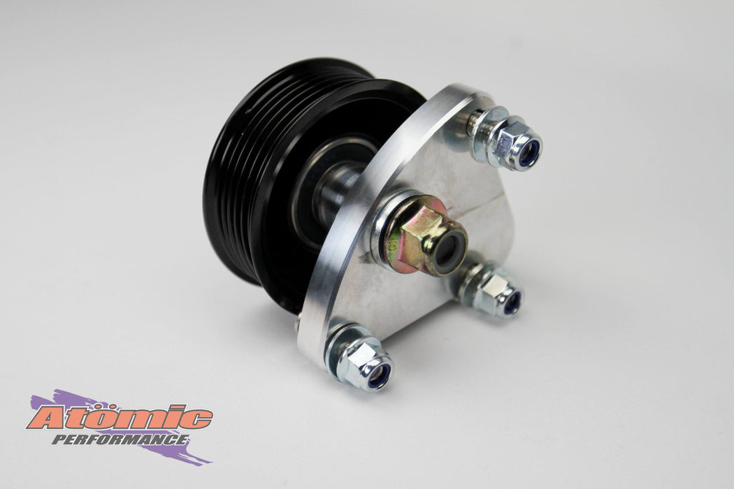 Atomic Barra Billet Power Steering Pump Delete Kit – Ford BA-FGX DOHC | CNC Alloy | Mounting Hardware Included