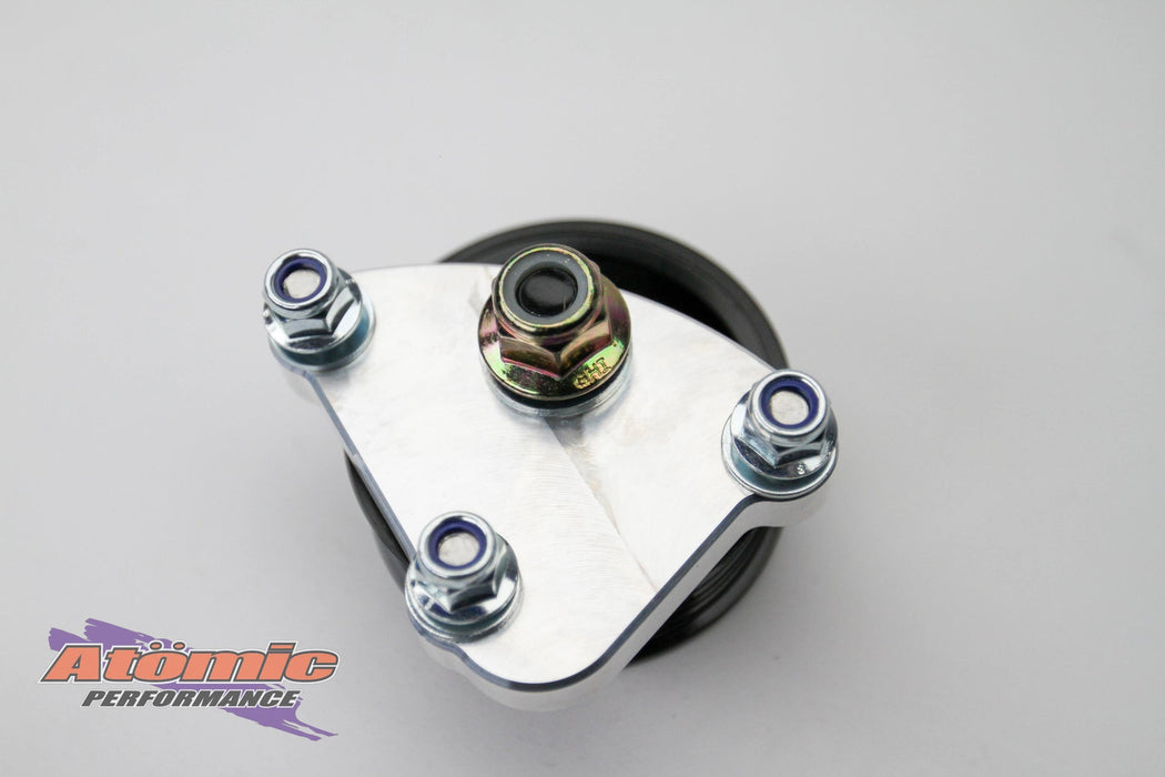 Atomic Barra Billet Power Steering Pump Delete Kit – Ford BA-FGX DOHC | CNC Alloy | Mounting Hardware Included