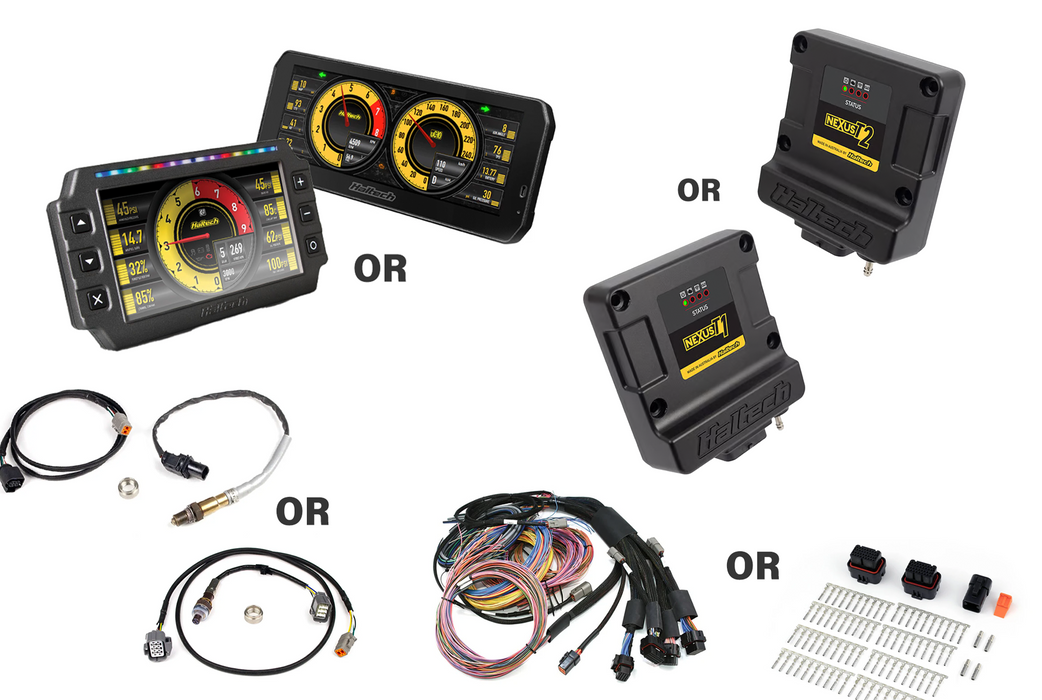Haltech - Nexus T1 or T2 ECU, Digital Dash & Wideband Bundle