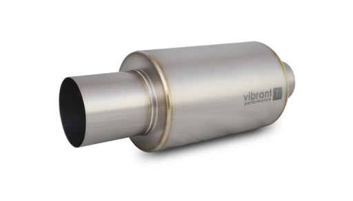 Vibrant - Titanium Universal Mufflers With Natural Finish Exhaust Tip | Goleby's Parts