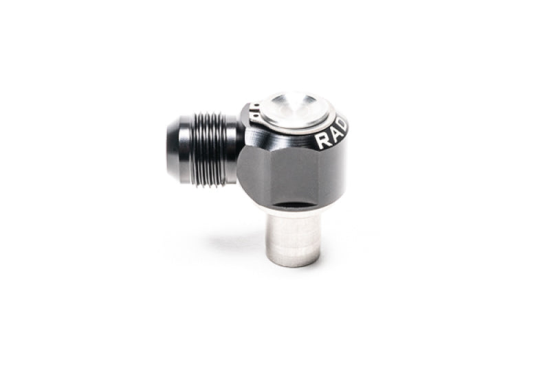thumbnail image 2 of Radium 20-0409 -10AN Male Press-Fit Fitting – For Toyota 2JZ Exhaust, Black Aluminum 2 of 6