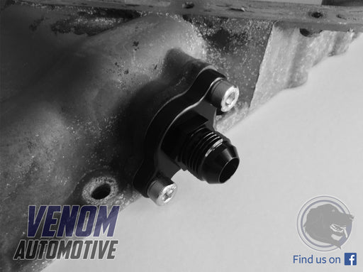 Venom Automotive - Toyota 2JZ Oil Return Adapter - Goleby's Parts | Goleby's Parts