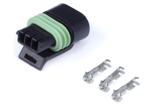Haltech Plug and Pins Only - Delphi 3 Pin Single Row Flat Coil Connector - Goleby's Parts | Goleby's Parts