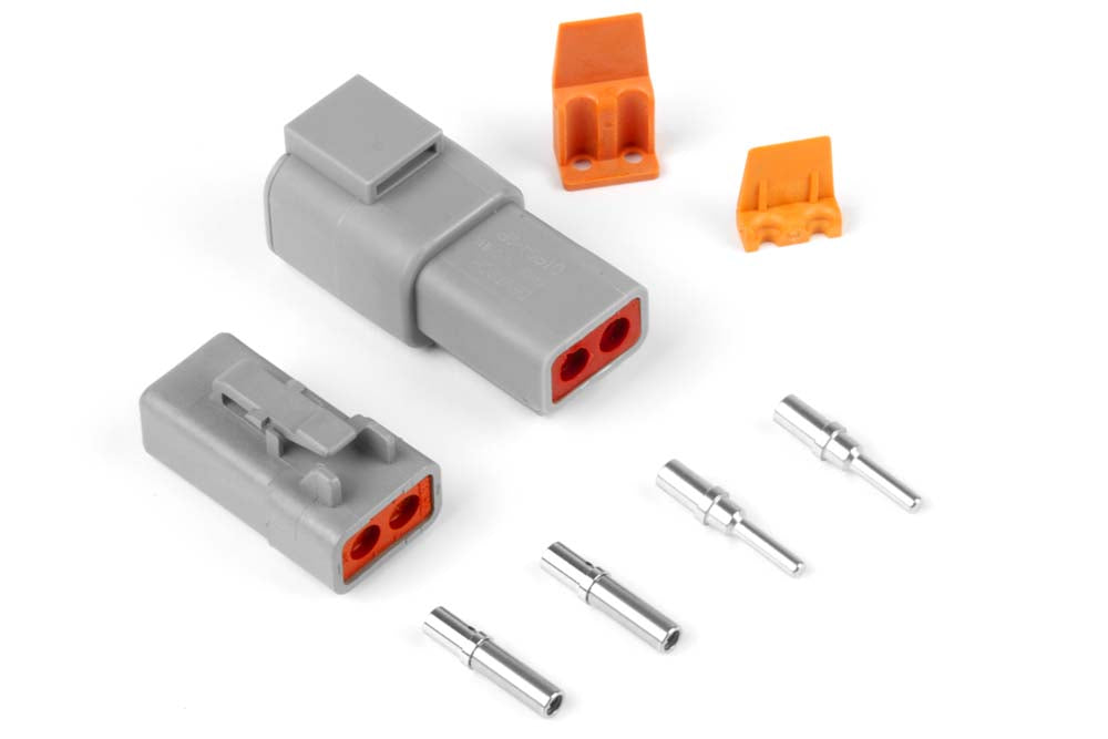 HALTECH Plug & Pins Deutsch DTP-2 Set (25Amp) | Goleby's Parts
