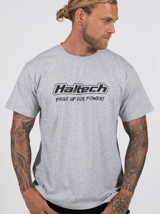 Haltech - "Classic" T-Shirt Grey - Goleby's Parts | Goleby's Parts