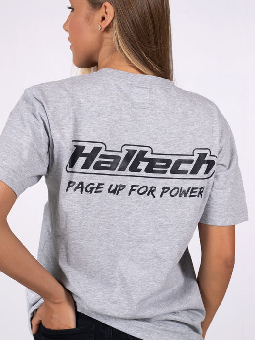 Haltech - "Classic" T-Shirt Grey - Goleby's Parts | Goleby's Parts